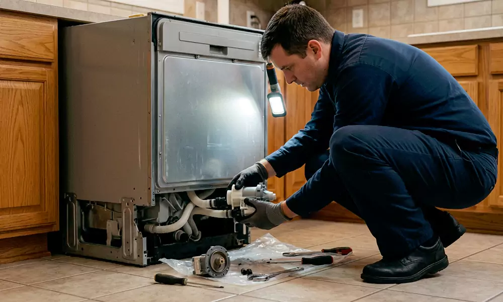 Dishwasher Pump Replacement in Somerville, MA