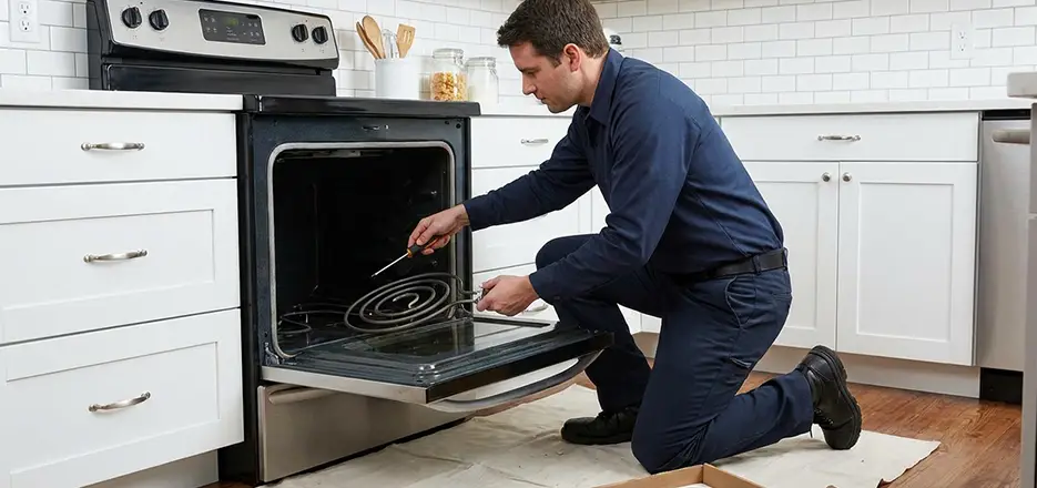 Oven Lower Heating Element Replacement in Somerville